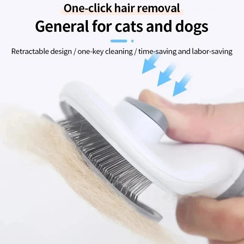 Pet brush self grooming comb