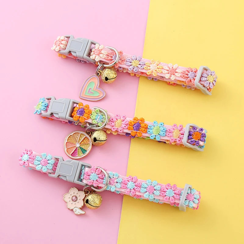 Pet Collar With Bell Cute, Comfortable and fun