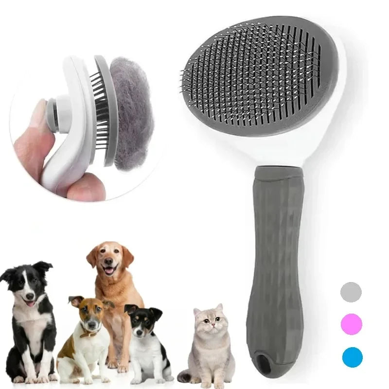 Pet brush self grooming comb