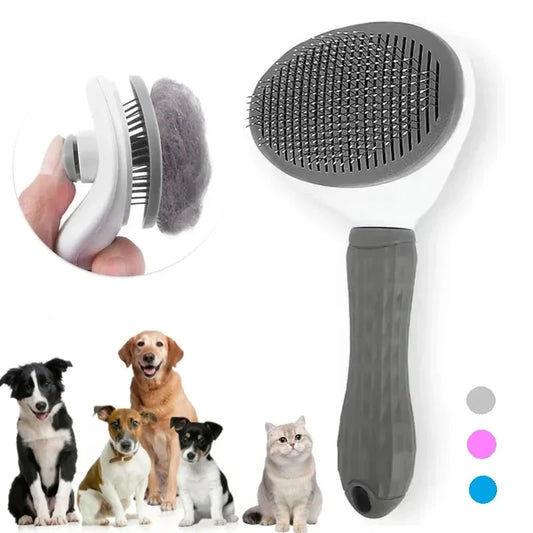 Pet brush self grooming comb