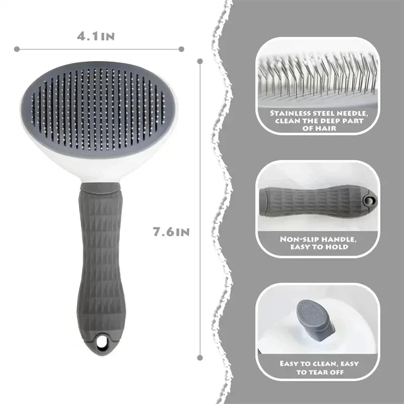 Pet brush self grooming comb